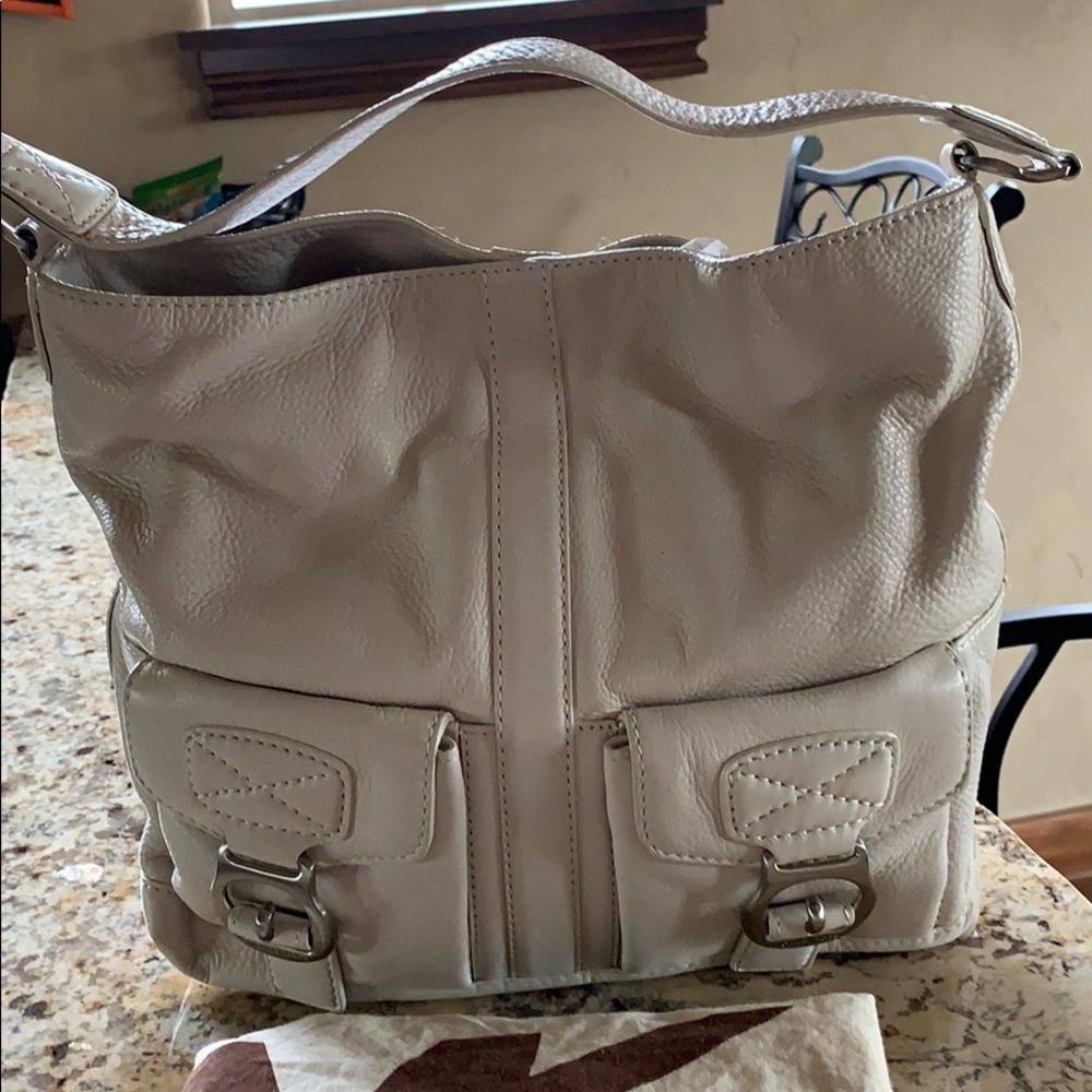 Authentic Michael Kors leather hobo bag.